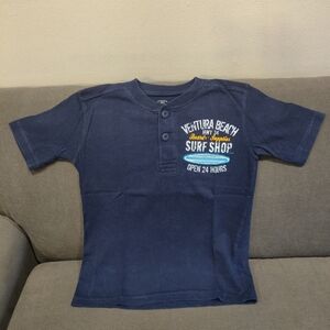 Kids Navy Blue Surf Shop T-Shirt